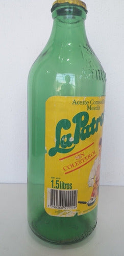 La Patrona Botella Aceite 1,5 L Año '93 Etiq. Tapa Orig (74) 1