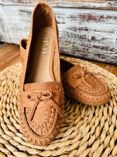 Sucre Moccasin 1163 Flat Leather New Season 1