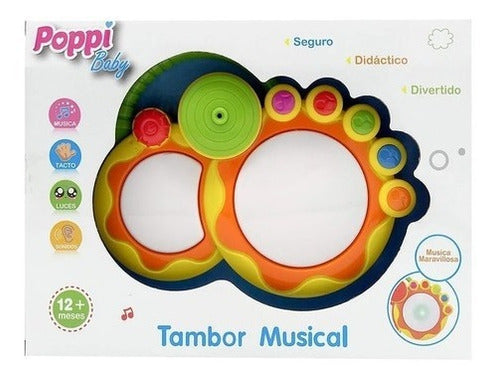 Interactive Baby Musical Drum with Light and Sound by Poppi 2