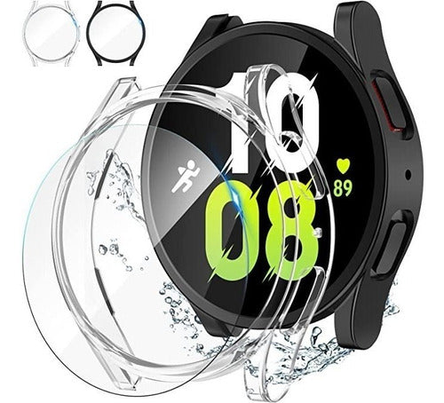 2 Fundas + 2 Protect Pantalla Samsung Galaxy Watch 5 44mm Cb 0