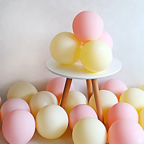 Globos Color Amarillo Pastel Deco Cumple 12 Pulgadas X 10 5