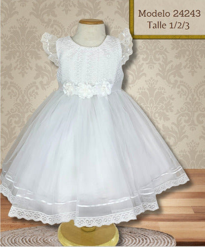 Paketonas Baptism Dress for Babies, Sizes 9 to 18 Months 0