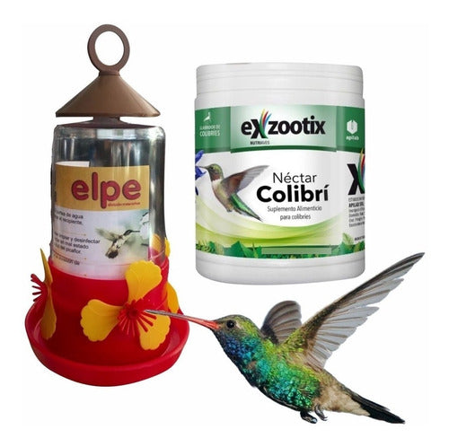 Exzootix Colibri Nectar and Feeder Kit 3