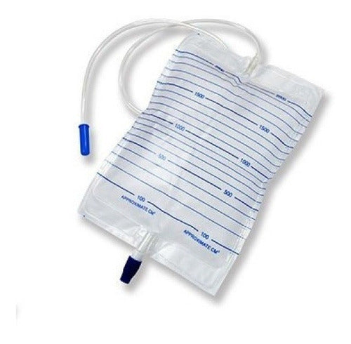 10-Pack 2-Liter Urine Collection Bag with Pull-On Valve 2