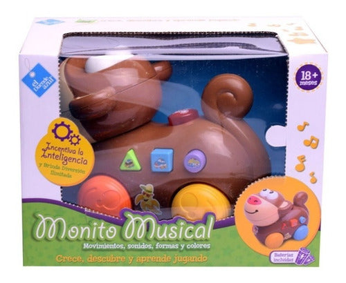 Monito Musical Con Luz Y Sonidos Movimiento  El Duende Azul 0