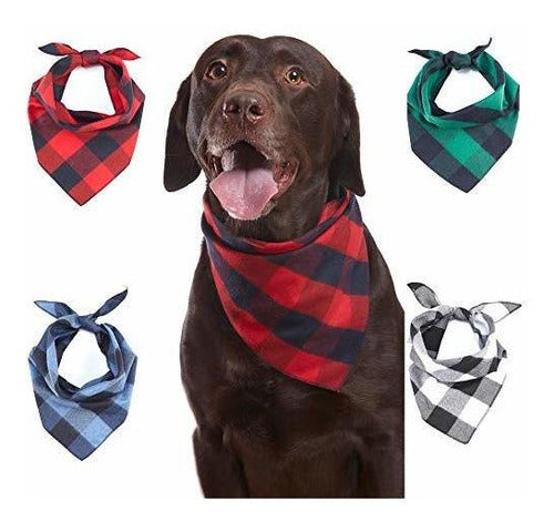 Odi Style Buffalo Bandana for Dogs – 4 Pack 1