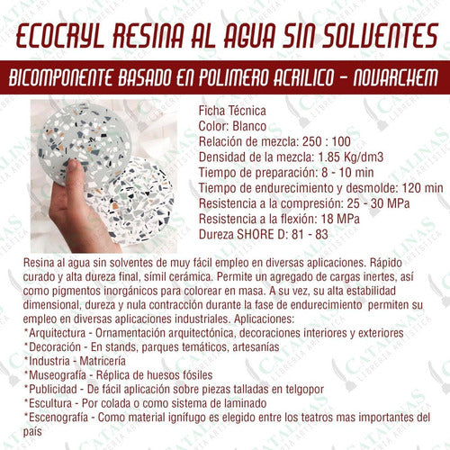 ECOCRYL Acrylic Resin Non-Toxic Ecocryl Tecnarte X7000 Kl Microcentro 1