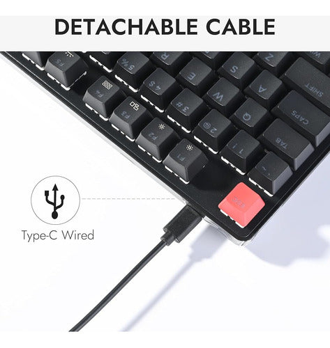 Teclado Mecánico Con Cable Lemokey X1, Diseño Tkl Programabl 3