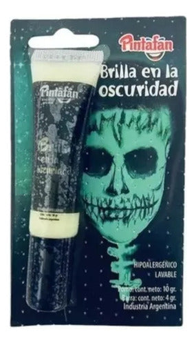 Todo Luminoso Maquillaje Glow, Brilla En La Oscuridad Cotillón Luminoso 0