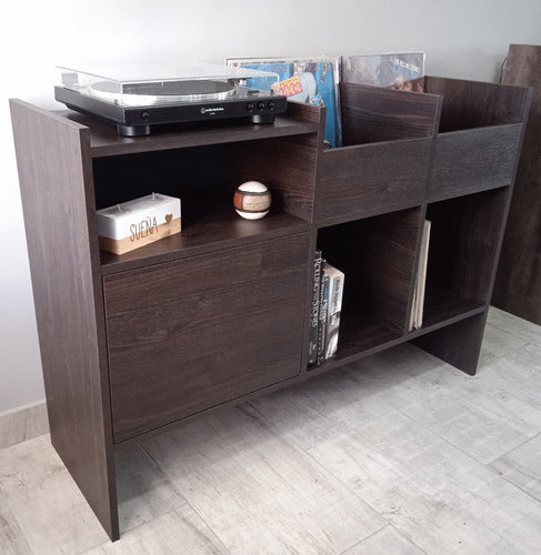 Double Decker Record Player and Vinyl Table Furniture 2
