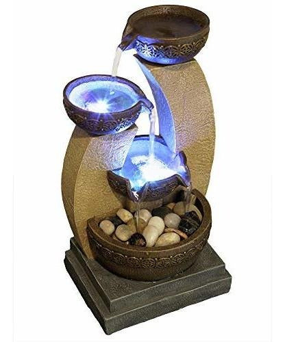 Nature's Mark - LED Fountain with 28 cm Height and Natural Stones, 4 Levels 1