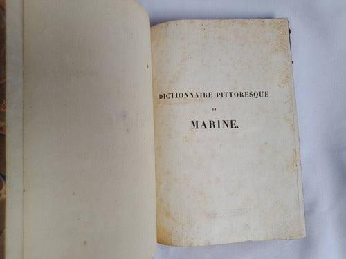 Diccionario De Marina, Jules Lecomte, En Frances 1835.barco 3