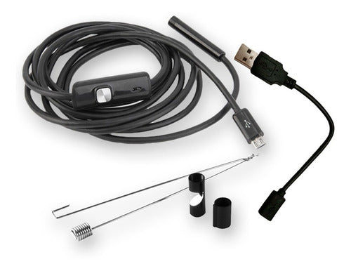 TodoMicro Boroscopio USB Endoscope Camera with LED Light 1m 0