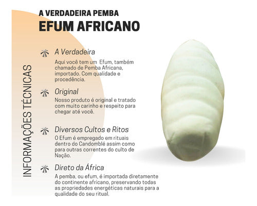 Kit C/ 6 Efum Pemba Africanas Importado Legítimo Candomblé 2