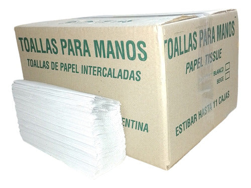 Toallas Intercaladas Papel Blancas 20x24 1,6kg 1