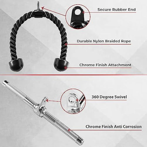 Yes4All Lat - Removable Cable Attachment, Bar 2