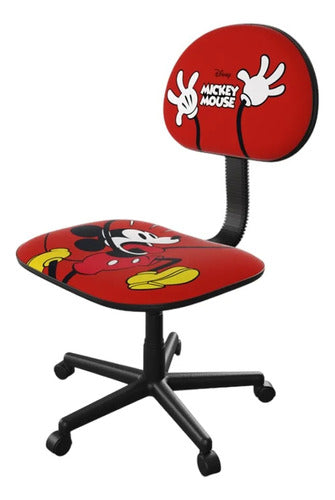 Xtech Mickey Mouse Kids Desk Chair in Red and Black 0