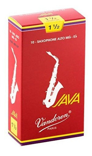 Vandoren Sr2615r Java Saxofon Alto Rojo Cañas Fuerza 15; Ca 0