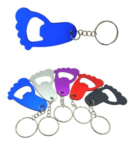 Nail Vinyl's Keychain Bottle Opener - Pack of 15 Foot-Shaped Souvenirs 0