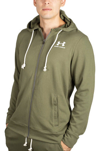 Under Armour Campera Training Rival Terry Hombre - Newsport 5