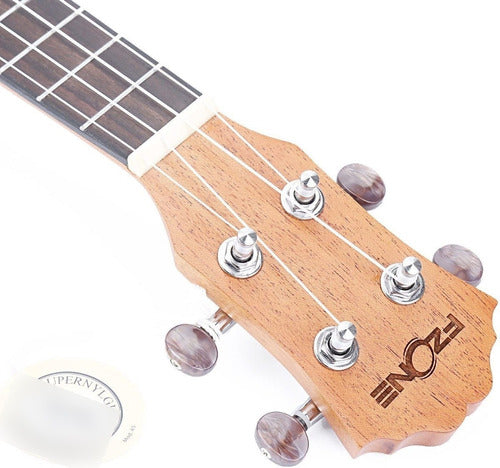 Ukelele Fzone Fzu-07s Soprano Abeto Natural C/funda Cuota 3