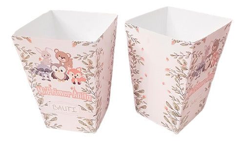 Miticlick 10 Personalized Popcorn Boxes - Animals 0