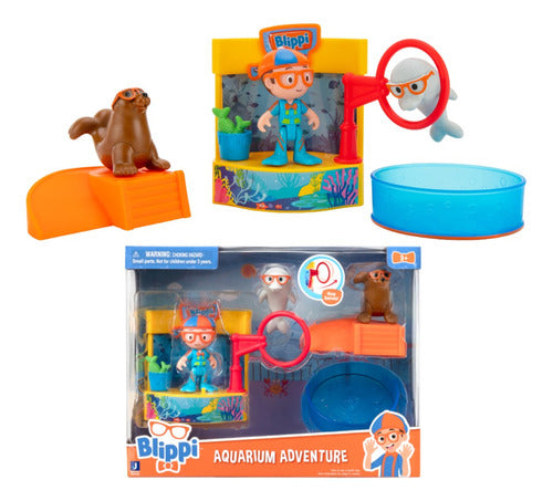 Blippi Adventure In The Aquarium Figure Playset With Accessories 0