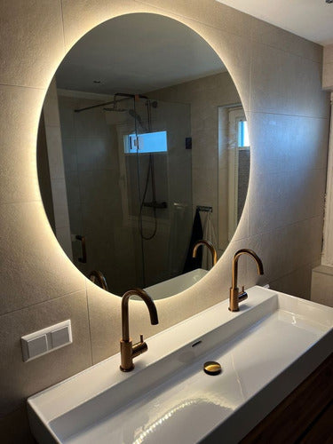 IBELED Round LED Light Mirror 55cm Diameter Bathroom Accessories 1