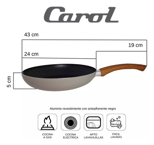 Carol Non-Stick Kitchen Cookware Set 7 Pcs 1