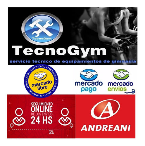 Cable De Acero Gimnasio Terminal Prensacable Tecnogym 2