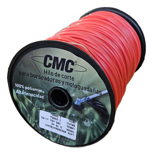 CMC Rollo Tanza Nylon Desmalezadora 2.7 Mm Redondo 1kg Reforzad 1