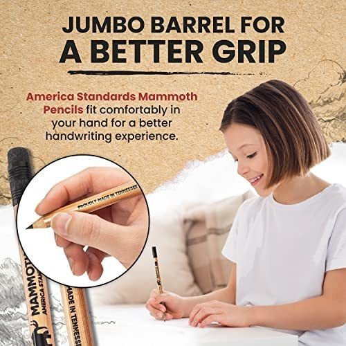 America Standards Jumbo Grip Friendly Pencils for Preschoolers 2