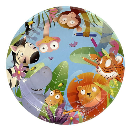 Generic Safari Disposable Plates - 10 Units 18cm - Magical Universe 0