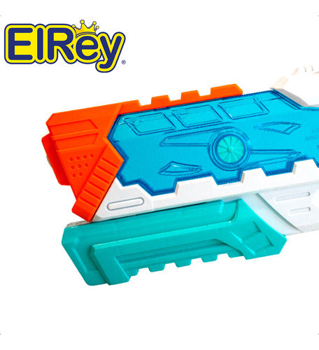 Set X2 Pistolas De Agua Lanzador Grande 33x19x7cm  - El Rey 1