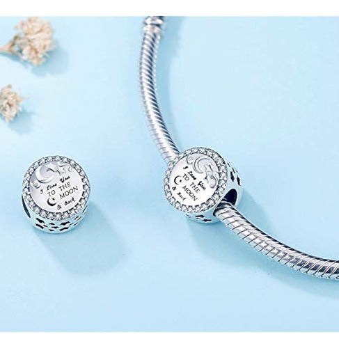 Muerdou 925 Sterling Silver Bead Charm Fit Charms Pulsera Co 1