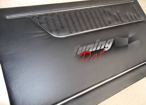 Naonis Panel De Puerta Tapizado Fiat 1600 C/ Moldura Cromada - Negro 1