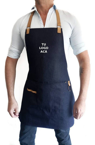 Delantal Personalizado Delantal Jean Cocina Logo Bordado O Estampado Personalizado 0