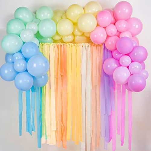 PartyWoo Crepe Paper Streamers, 6 Rolls 1