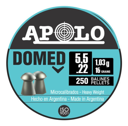 Apolo Domed 5.5 X 250 Aire Comprimido 16 Grains 0