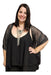 Simona Y Sus Petates Black Layered Chiffon Tank Top - Plus Sizes 2