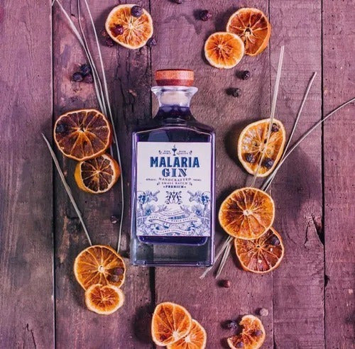 Malaria Gin Gift Set + Copa + Botanicals - Ayrescuyanos 5