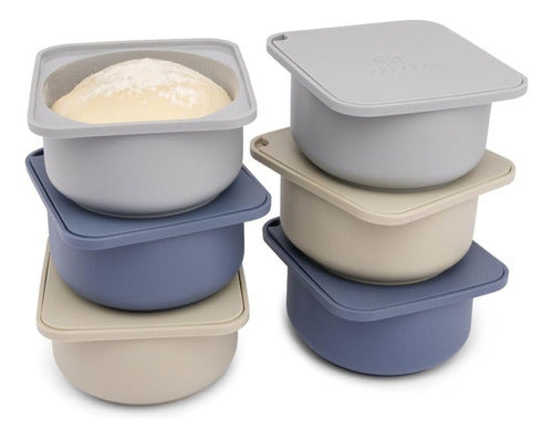 Babadoh Accessories for Making Pizzas: 6 Containers with Lids 0