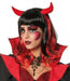 Black and Red Devil Wig with Horns, Halloween 0