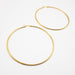 Special Offer! One Pair of Large Golden Hoop Earrings Surgical Steel 2