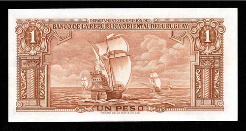 Aquelarrehobbies Uruguay Numismatica Billete 1 Peso Marrón 1