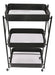 IMBACK Carro Organizador 3 Estantes Plegable Ruedas Multiuso Metal 7