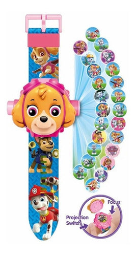 Infantil Reloj Paw Patrol Skye Proyector Infantil 24 Imágenes 2