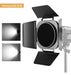 Jinbei Led Video Light Modifier Barn Door Con Honeycomb Grid 2