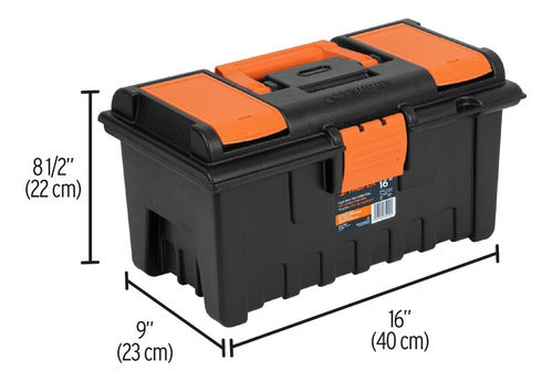 Truper 16" Tool Box with Compartments 2