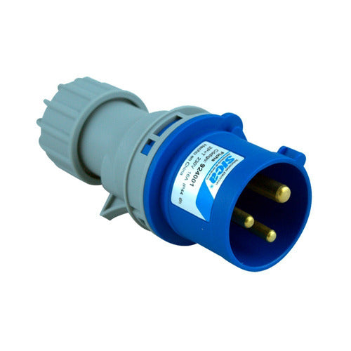 Industrial Male Plug 16A 2P + T IP44 Sica 924001 0